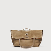 BORSA A'SPASSO® MEDIUM IN NABUK GREY VOLTOLINA - A' Spasso® | Zanellato