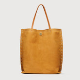 MEDIUM A'SPASSO® BAG IN NUBUCK BROWN BRANDY - Brown Brandy | Zanellato