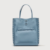 A'SPASSO® MEDIUM BAG IN SMOOTH BLUE ZELANTE LEATHER - A' Spasso® | Zanellato