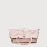A'SPASSO® MEDIUM BAG IN SMOOTH PINK OYSTER LEATHER | Zanellato