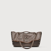 A'SPASSO® MEDIUM BAG IN SMOOTH BROWN GIANDUIOTTO LEATHER | Zanellato