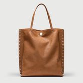 A' SPASSO® M IN BROWN ARGILLA DEL CHIANTI SMOOTH LEATHER - Tote Bags | Zanellato