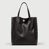 A' SPASSO® M IN BROWN CARBONE SMOOTH LEATHER - Tote Bags | Zanellato
