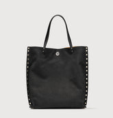 A'SPASSO® MEDIUM AMORETTO BLACK ETNA BAG | Zanellato