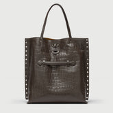 A' SPASSO® M IN BROWN ESPRESSO PRINTED LEATHER | Zanellato