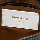BORSA MONDA'® SMALL IN PELLE MARTELLATA BLACK NERO - Black Nero | Zanellato