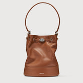 SMALL MONDA'® BAG IN HAMMERED LEATHER BROWN CANALETTO - Fall Winter Bags | Zanellato