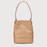 MONDA'® SMALL IN HAMMERED LEATHER BAG BROWN CANTUCCI | Zanellato