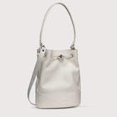 BORSA MONDA'® SMALL IN PELLE MARTELLATA WHITE LATTE - Shoulder Bags | Zanellato