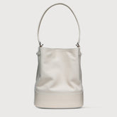 BORSA MONDA'® SMALL IN PELLE MARTELLATA WHITE LATTE | Zanellato