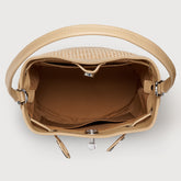BORSA MONDA'® SMALL IN VIMINI BEIGE PAPRIKA DOLCE | Zanellato