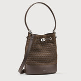 MONDA'® SMALL BAG IN MUSIVA SUEDE BROWN NOUGAT - Spring-Summer Bags | Zanellato