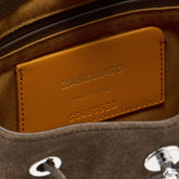 MONDA'® SMALL BAG IN MUSIVA SUEDE BROWN NOUGAT | Zanellato