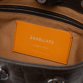 MONDÀ® S IN BROWN ESPRESSO PRINTED LEATHER | Zanellato