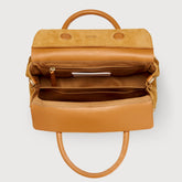 SMALL DOTTA® BAG IN NUBUCK BROWN BRANDY - Brown Brandy | Zanellato