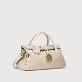 BORSA DOTTA® SMALL IN NABUK BEIGE MALVA - Dotta® | Zanellato