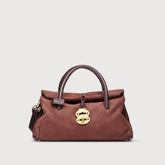 BORSA DOTTA® SMALL IN NABUK RED BARBERA - Dotta® | Zanellato