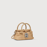 BORSA DOTTA® BABY IN VIMINI BEIGE PAPRIKA DOLCE - Mini Bag | Zanellato