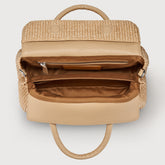 BORSA DOTTA® SMALL IN VIMINI BEIGE PAPRIKA DOLCE | Zanellato