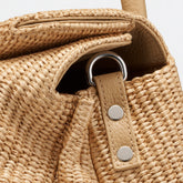 BORSA DOTTA® SMALL IN VIMINI BEIGE PAPRIKA DOLCE | Zanellato