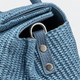 DOTTA® SMALL WICKER BAG ADRIATIC BLUE | Zanellato