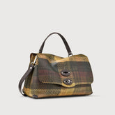 SMALL POSTINA® BAG IN SMOOTH LEATHER GREEN PRUNNO - Green Prunno | Zanellato