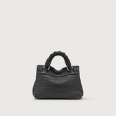 POSTINA® BABY BAG IN LEATHER HOME VENISSA SPECIAL HANDLE BLACK NEROS | Zanellato