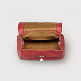 POSTINA® BABY LEATHER BAG VENISSA HOME SPECIAL HANDLE RED TANGO | Zanellato