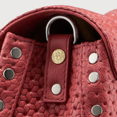 POSTINA® BABY LEATHER BAG VENISSA HOME SPECIAL HANDLE RED TANGO | Zanellato