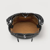 MONDA'® SMALL LEATHER BAG VENISSA SPECIAL HANDLE BLACK NEROS | Zanellato