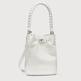 MONDA'® SMALL LEATHER BAG VENISSA HOME SPECIAL HANDLE WHITE CIMA | Zanellato