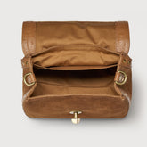 POSTINA® BABY BAG IN ZASHMERE® CACTUS BROWN LEATHER DORSODURO | Zanellato