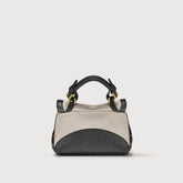 POSTINA® BABY BAG IN ZASHMERE® LEATHER CACTUS GREY SHORT SAND | Zanellato