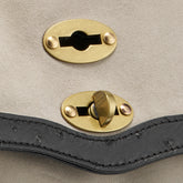 POSTINA® BABY BAG IN ZASHMERE® LEATHER CACTUS GREY SHORT SAND | Zanellato