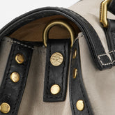 POSTINA® BABY BAG IN ZASHMERE® LEATHER CACTUS GREY SHORT SAND | Zanellato