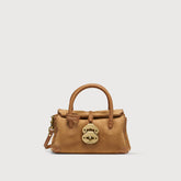 BORSA DOTTA® BABY IN PELLE ZASHMERE® & CACTUS BROWN DORSODURO - Mini Bag | Zanellato