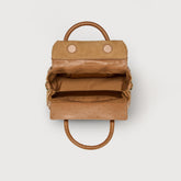 DOTTA® BABY BAG IN ZASHMERE® LEATHER CACTUS BROWN DORSODURO | Zanellato