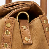 DOTTA® BABY BAG IN ZASHMERE® LEATHER CACTUS BROWN DORSODURO | Zanellato