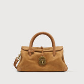 BORSA DOTTA® SMALL IN PELLE ZASHMERE® & CACTUS BROWN DORSODURO - Borse in Pelle Stampata | Zanellato