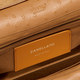 DOTTA® SMALL BAG IN ZASHMERE® CACTUS BROWN LEATHER DORSODURO | Zanellato
