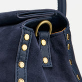 DOTTA® BABY BAG IN ZASHMERE® LEATHER & CACTUS SIDERAL BLUE | Zanellato