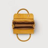 DOTTA® BABY BAG IN ZASHMERE® LEATHER CACTUS YELLOW SOLE D'INVERNO | Zanellato