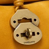 DOTTA® BABY BAG IN ZASHMERE® LEATHER CACTUS YELLOW SOLE D'INVERNO | Zanellato