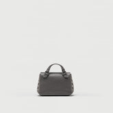 POSTINA® WALLET IN GREY VULCANO HAMMERED LEATHER | Zanellato