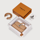 POSTINA® WALLET IN PELLE MARTELLATA BROWN CANTUCCI - Brown Cantucci | Zanellato