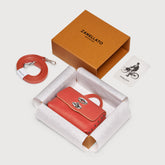 POSTINA® WALLET IN HAMMERED RED REGGIANA LEATHER | Zanellato