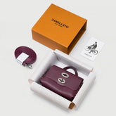 POSTINA® WALLET IN VIOLET AMARENA MODENESE HAMMERED LEATHER | Zanellato