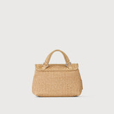 BORSA POSTINA® BABY IN VIMINI BEIGE PAPRIKA DOLCE | Zanellato