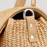 BORSA POSTINA® BABY IN VIMINI BEIGE PAPRIKA DOLCE | Zanellato
