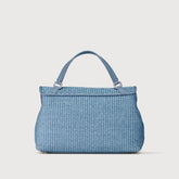 POSTINA® SMALL WICKER BAG BLUE ADRIATICO | Zanellato